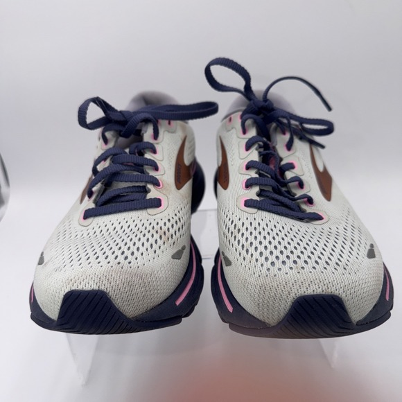Brooks Ghost 15 Womens Running Walking Shoes Blue Athletic Sneakers Size 9B - Picture 3 of 13